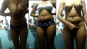 Lovely Perfect Body Wife MMS For Husband Before Bath