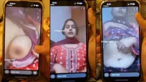 Young Indian Horny WIfe Showing Boobs & Undressing