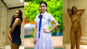 Cute Lankan Babe Full Nude Bath In Bathroom