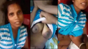 Sri Lankan Aunty Boobs Pressed By Neighbor Young Boy