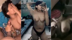 Extremely Beautiful Sri Lankan GF Blowjob, Cum on Face