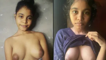 Sri Lankan Teen Collage Babe Showing Boobs [33Pics & 5Vids] HD