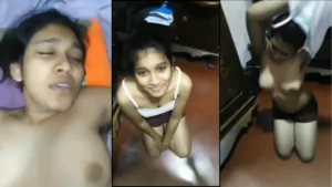 Beautiful Shy Lankan College Girl Sucking & Fuck Moaning