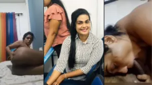 Sri Lankan Cute Chubby Girl Leak Video with Boss