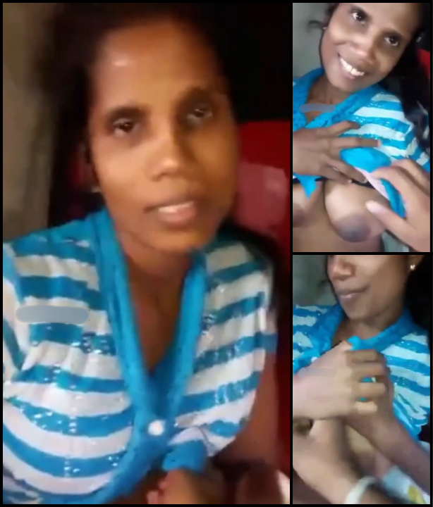 Lankan Milf Allows Teen Boy To Feel Her Boobs